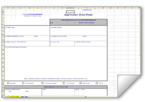 Application Data Sheet  (xls)